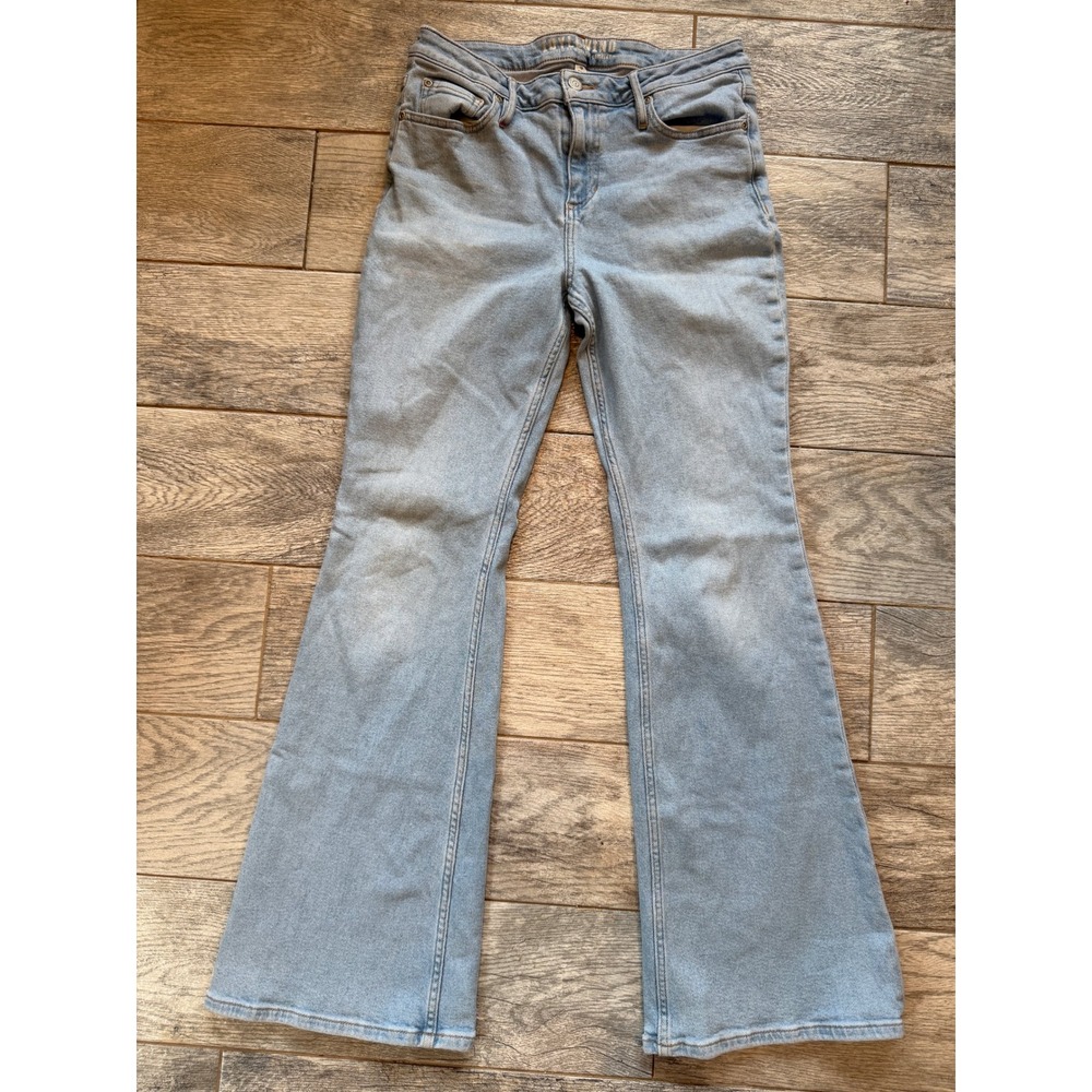 Idyllwind Pasadena Flare Jeans 10x32 Light Wash 10 x 32 High‎ Rise Denim Womens